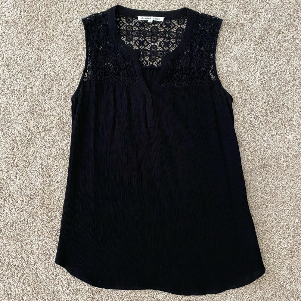 Women’s Daniel Rainn Nordstrom black lace top XS